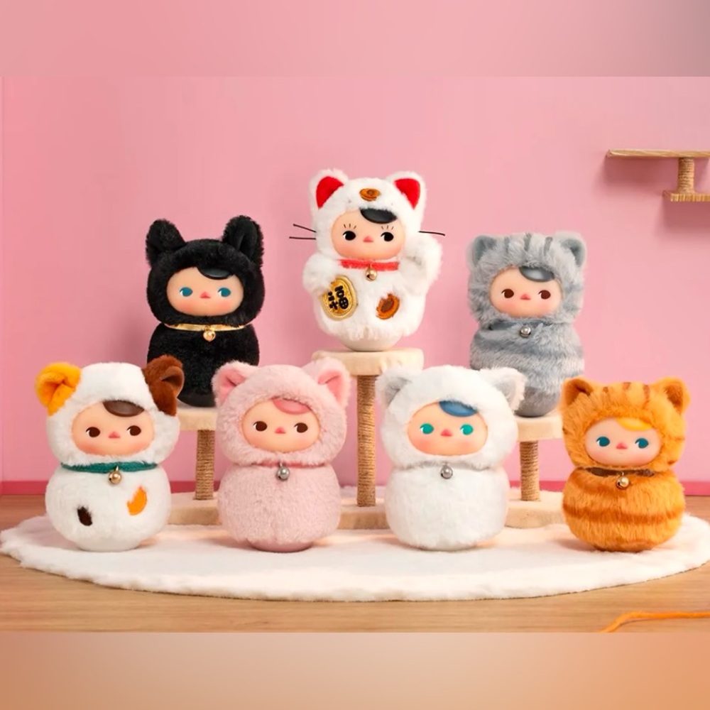 PUCKY Roly-Poly Kitty Series-Vinyl Plush Blind Box(pick one) - Picture 1 of 8